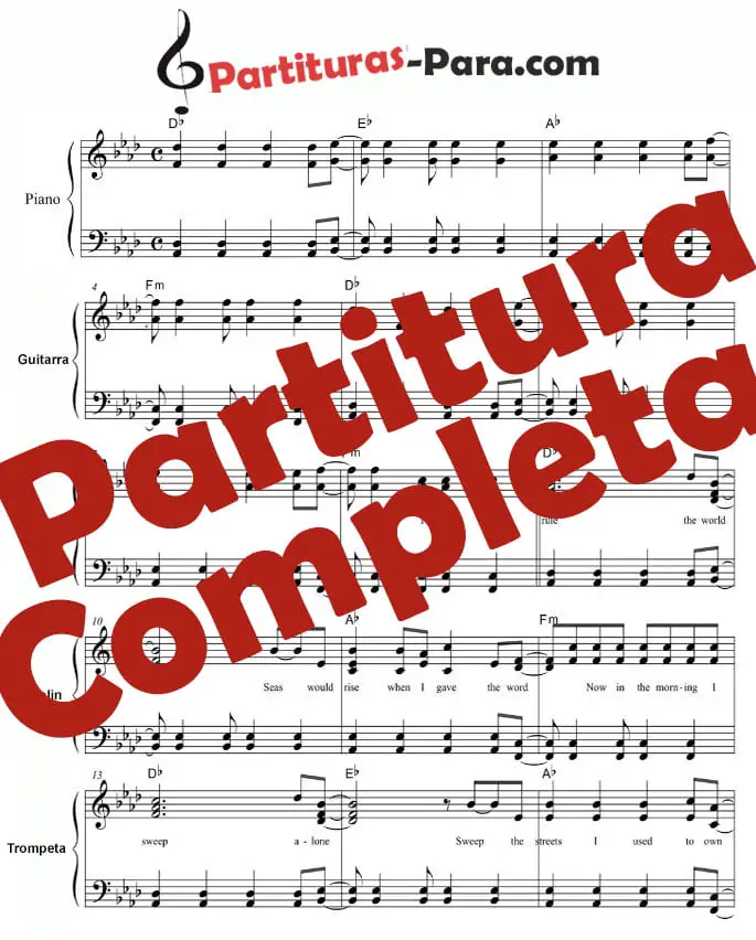 lll ▷【 Partitura Havana 】Piano, Flauta y Guitarra Camila Cabello